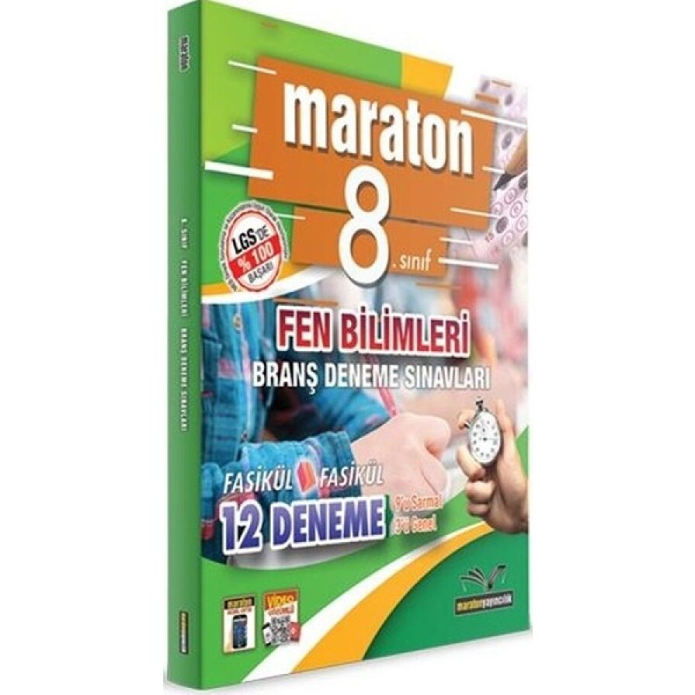 Maraton Yayıncılık Maraton 8.sınıf Fen Bilimleri Branş Deneme Sınavı Kaynak Kitapları Fiyatı