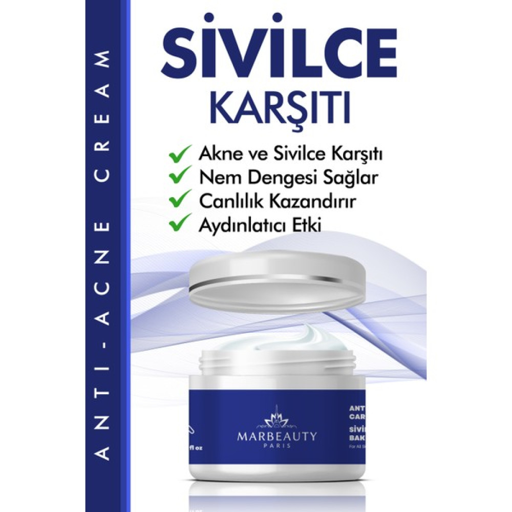 Marbeauty Sivilce Önleyici ve Sivilce Karşıtı Anti - Akne Siyah Nokta Önleyici Krem 50 ml - boş Akne ve Sivilce Bakımı Fiyatı