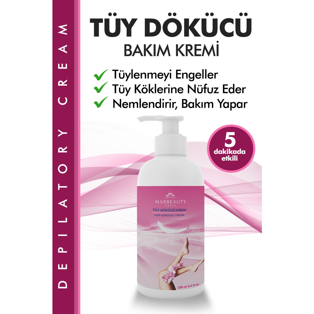 Marbeauty Tüy Dökücü Ve Tüy Azaltıcı Tüy Alma Krem Tüm Cilt Tipleri Için Epilasyon (ÖZEL FORMÜL) Tüy Dökücüler ve Azaltıcılar Fiyatı