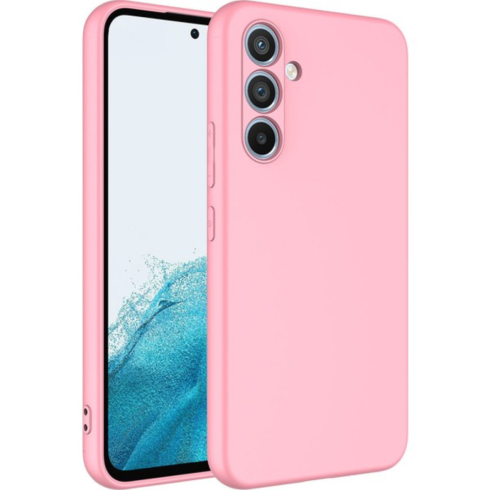 Marbil Bilişim Samsung Galaxy A54 Kadife Iç Yüzeyli Mat Kılıf - Pembe Cep Telefonu Kılıfı Fiyatı