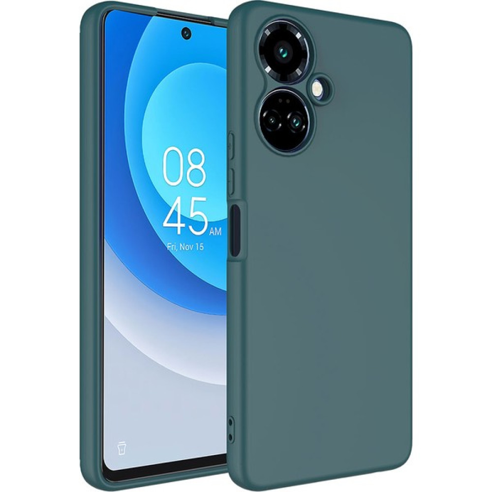 Marbil Bilişim Tecno Camon 19 Kadife Iç Yüzeyli Mat Kılıf - Koyu Yeşil Cep Telefonu Kılıfı Fiyatı