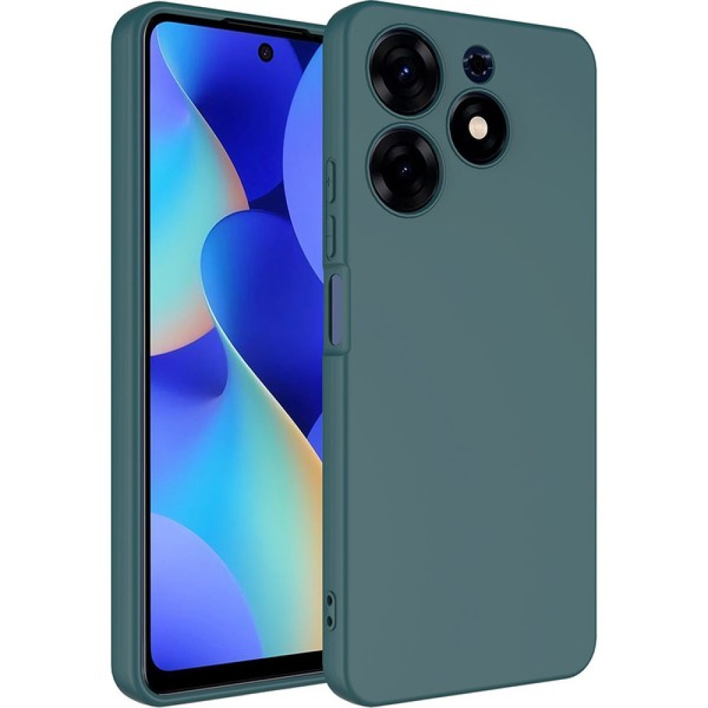 Marbil Bilişim Tecno Spark 10 Pro Kadife Iç Yüzeyli Mat Kılıf - Koyu Yeşil Cep Telefonu Kılıfı Fiyatı