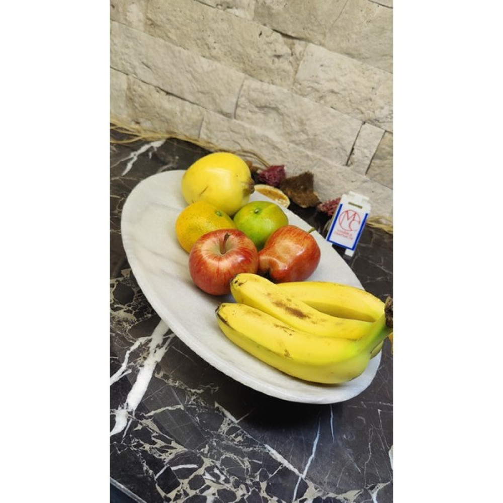 Marble Center Mermer Kayık Sunumluk - Meyvelik - Salata Tabağı - Kayık Tabak Mutfak Gereçleri Fiyatı