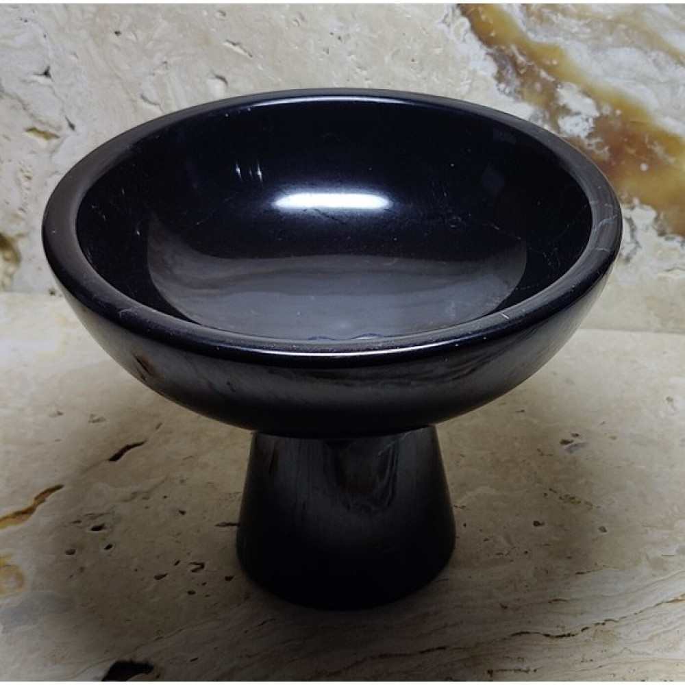 Marble Center Mermer Şekerlik 19CM Doğaltaş Siyah Sunumluk Kase Fiyatı