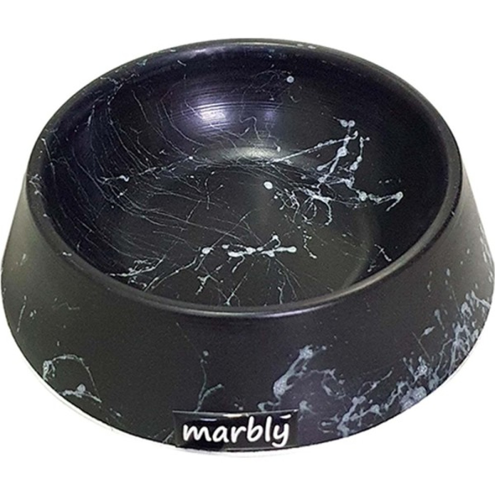 Marbly Black Siyah Mermerit Kedi Köpek Mama ve Su Kabı 8 Oz 250 ml Evcil Hayvan Ürünleri Fiyatı