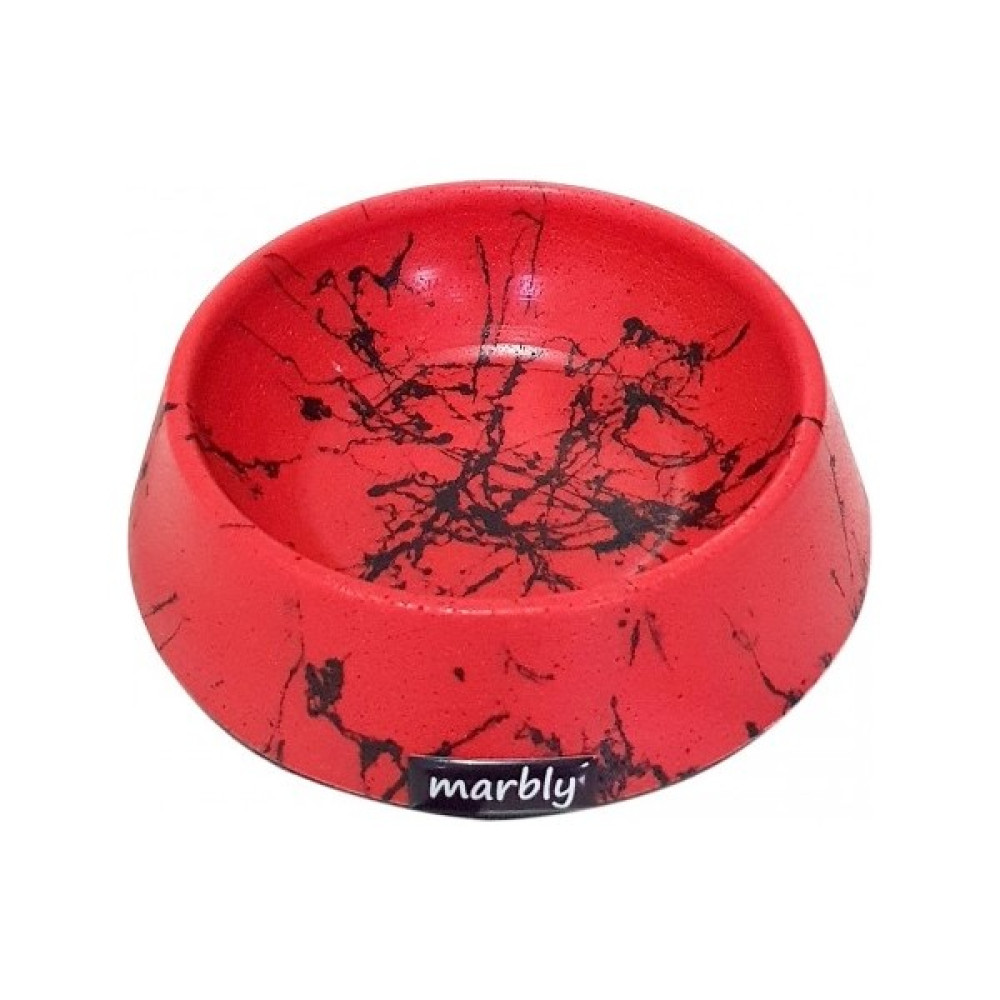 Marbly Red Black 16OZ Mama ve Su Kabı Evcil Hayvan Ürünleri Fiyatı