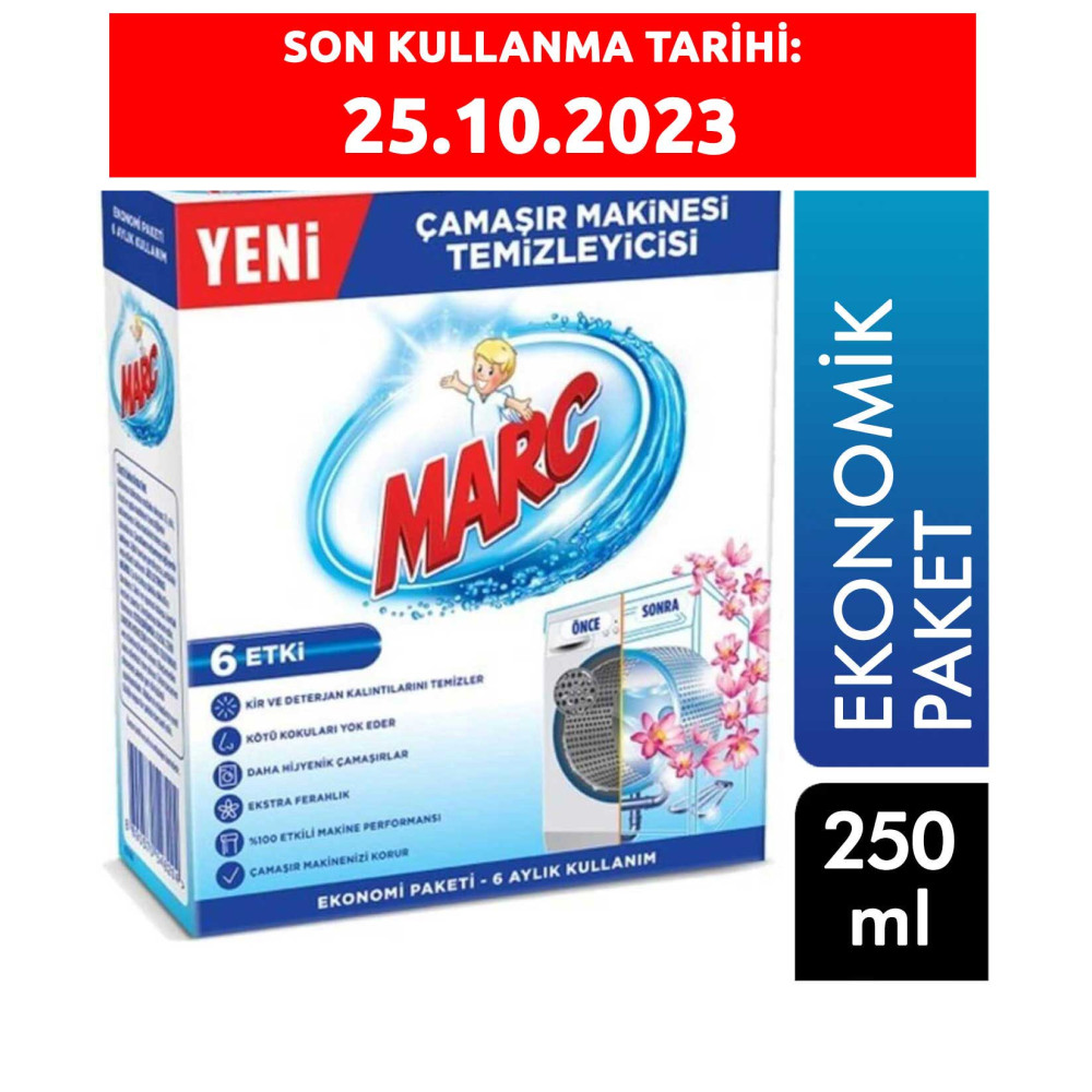 Marc Çamaşır Makinesi Temizleyici 2 x 250 ml Çamaşır Makineleri Fiyatı