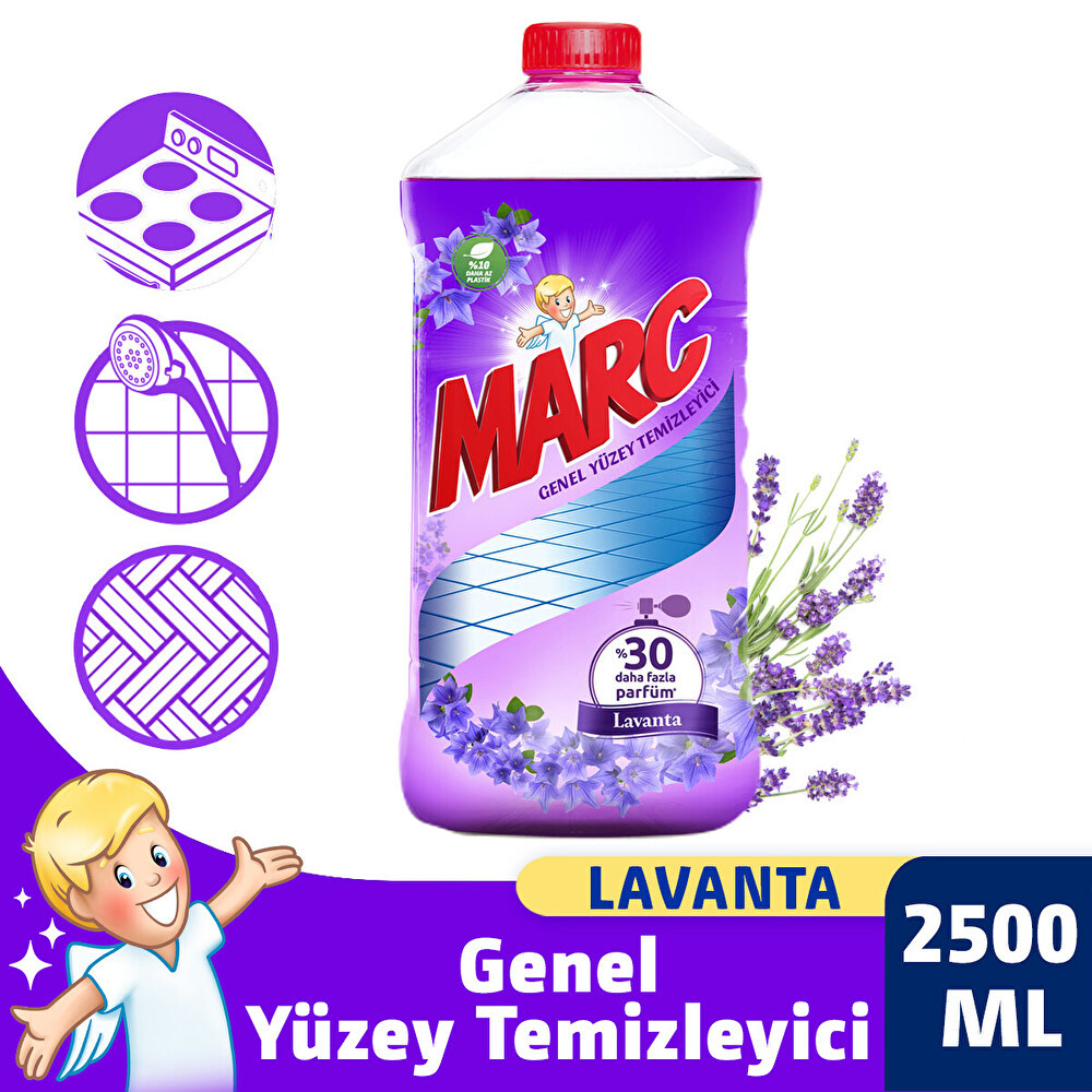 Marc Çok Amaçlı Yüzey Temizleyici Parfümlü Sıvı Lavanta 2500 ml Parlatıcı ve Temizleyiciler Fiyatı