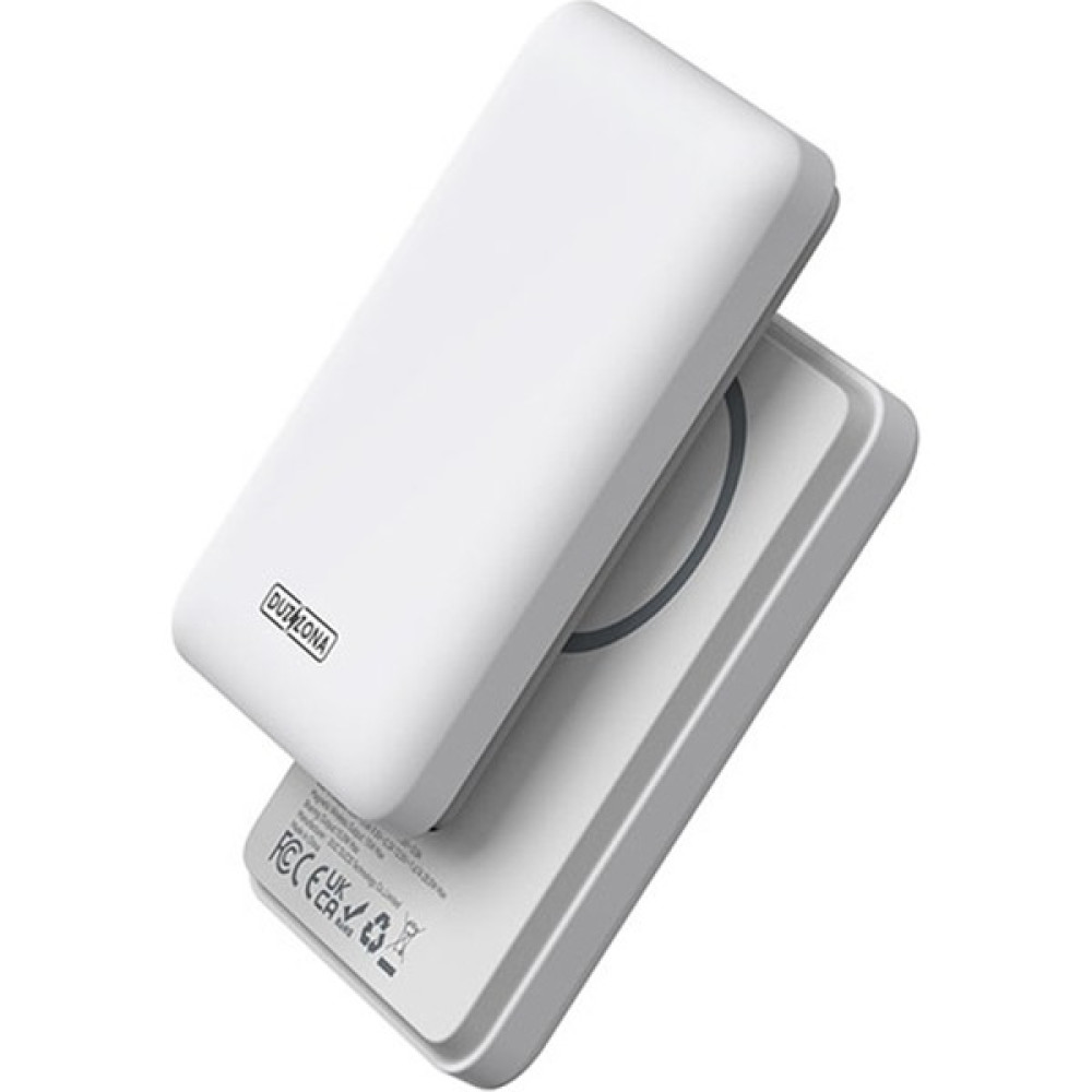 Marcador Duzzona W4 20W 5000MAH Magsafe Uyumlu Taşınabilir Kablosuz Hızlı Şarjlı Powerbank - Beyaz Taşınabilir Şarj Cihazı - Powerbank Fiyatı