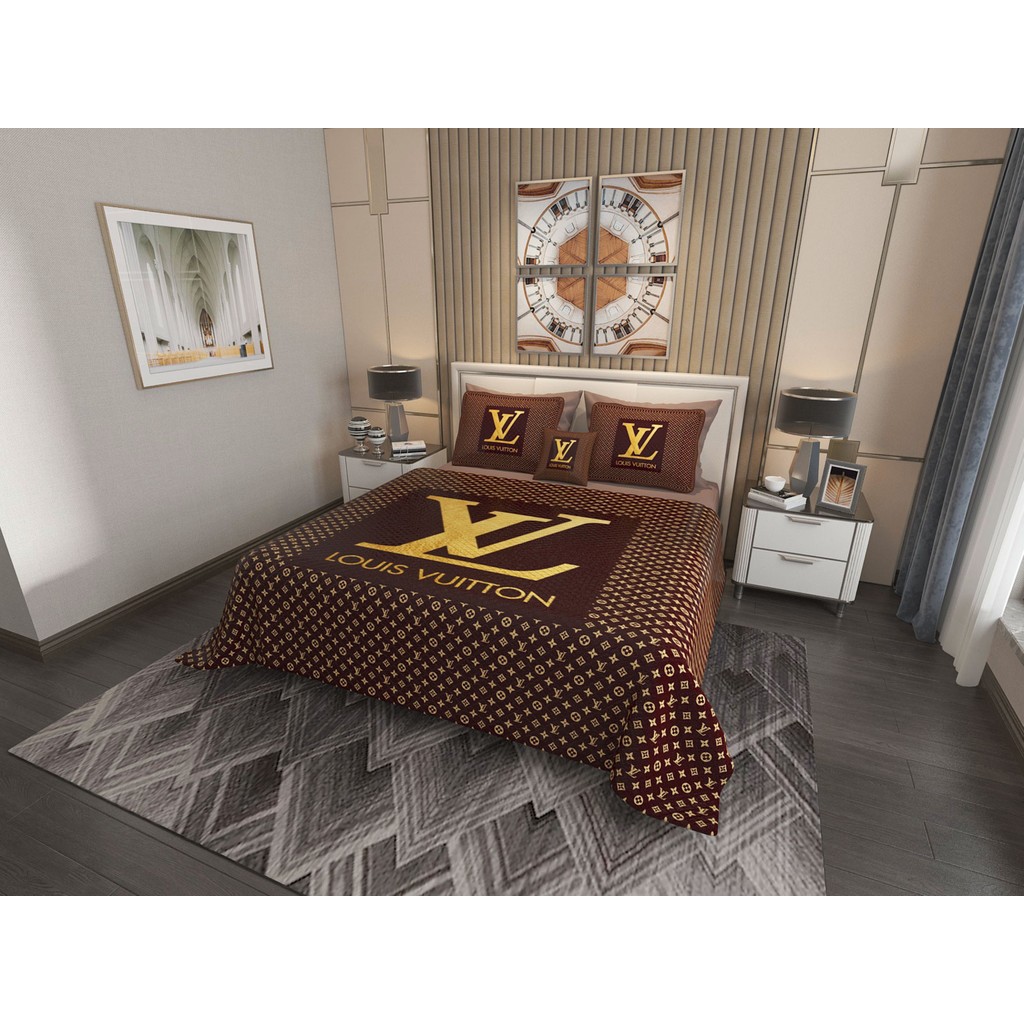Marcalanya Çift Kişilik Pike Takımı Pamuklu Kumaş Jakar Dokuma Kapitone Dikişli 3D Dijital Baskılı 7 Parça-Lüks Duvet Cover Set Model. - Kahverengi Pike & Pike Takımı Fiyatı