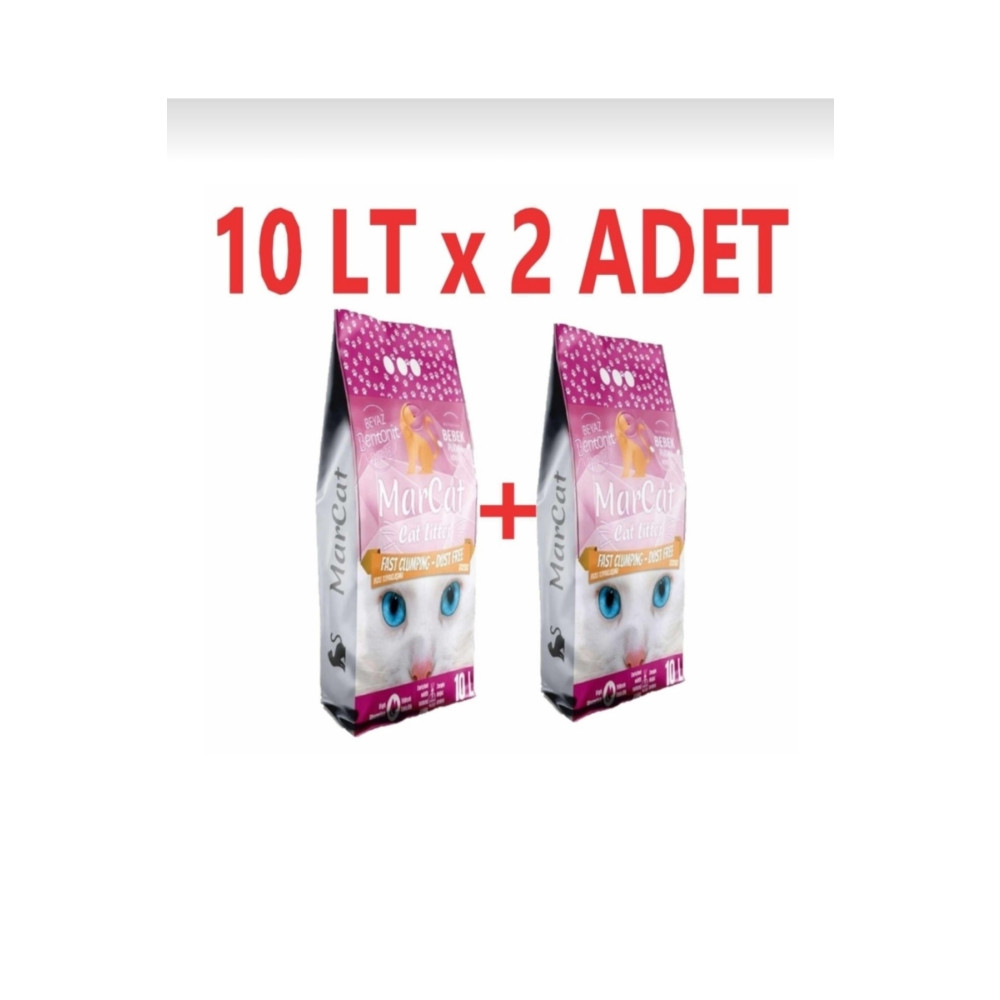 MarCat 10 Lt X 2 Adet 20 Lt Bebek Pudra Kokulu Kedi Kumu Evcil Hayvan Ürünleri Fiyatı