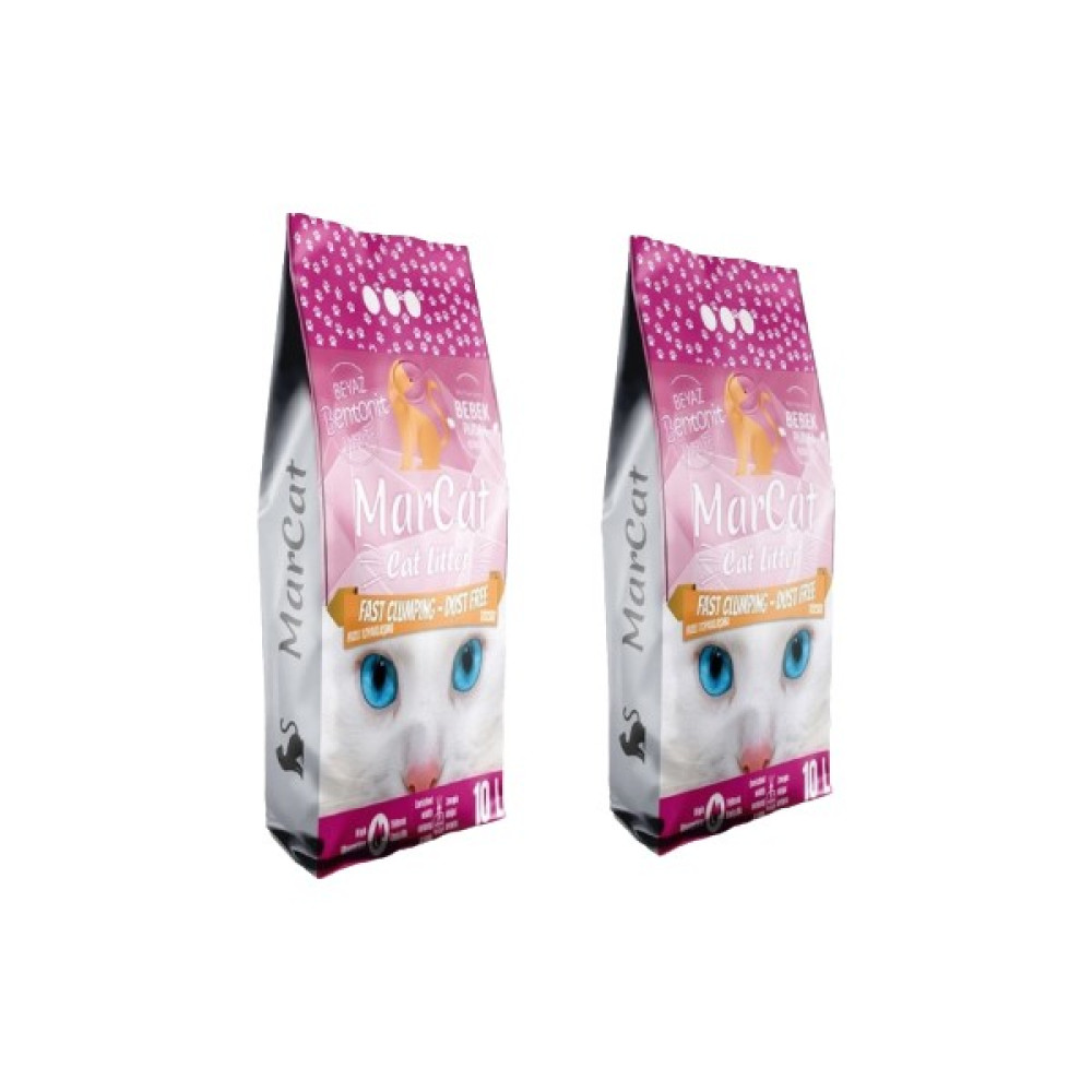 MarCat 20LT Kedi Kumu Bebek Pudra Kokulu Paket Premium 10 Lt x 2 Adet 20 Lt Evcil Hayvan Ürünleri Fiyatı