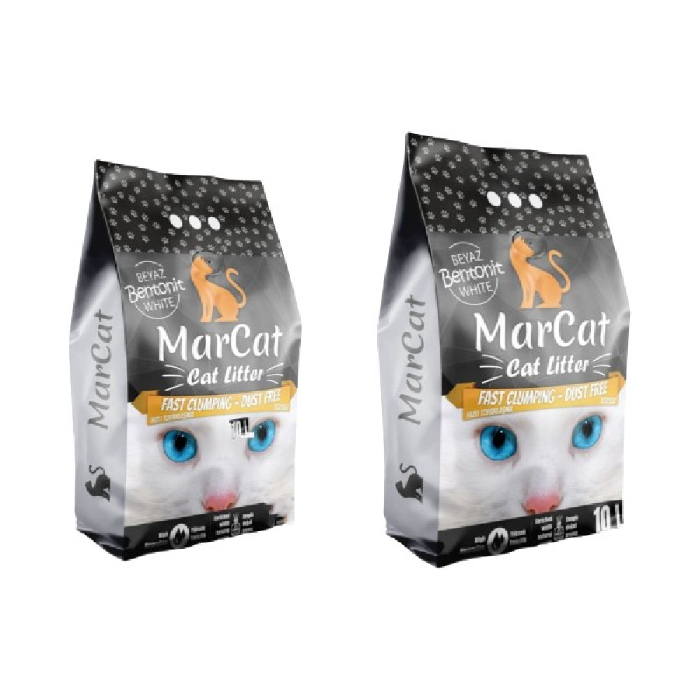 MarCat 20LT Kedi Kumu Beyaz Bentonit Kokusuz Premium Paket 10 Lt x 2 Adet 20LT Evcil Hayvan Ürünleri Fiyatı