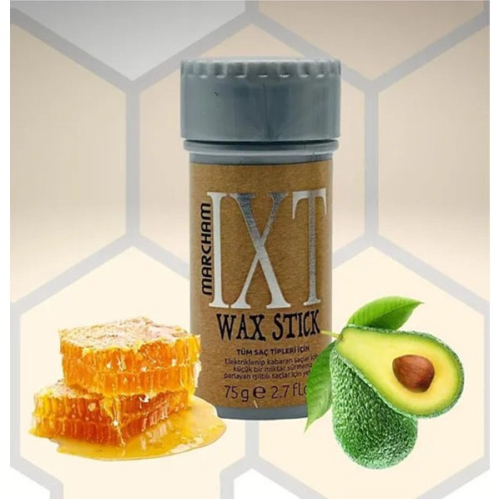Marcham Ixt Stick Wax Avakado & Bal Özlü Sabiyleyici Wax Stick 75 gr - Renkli Saç Şekillendirici Krem Fiyatı