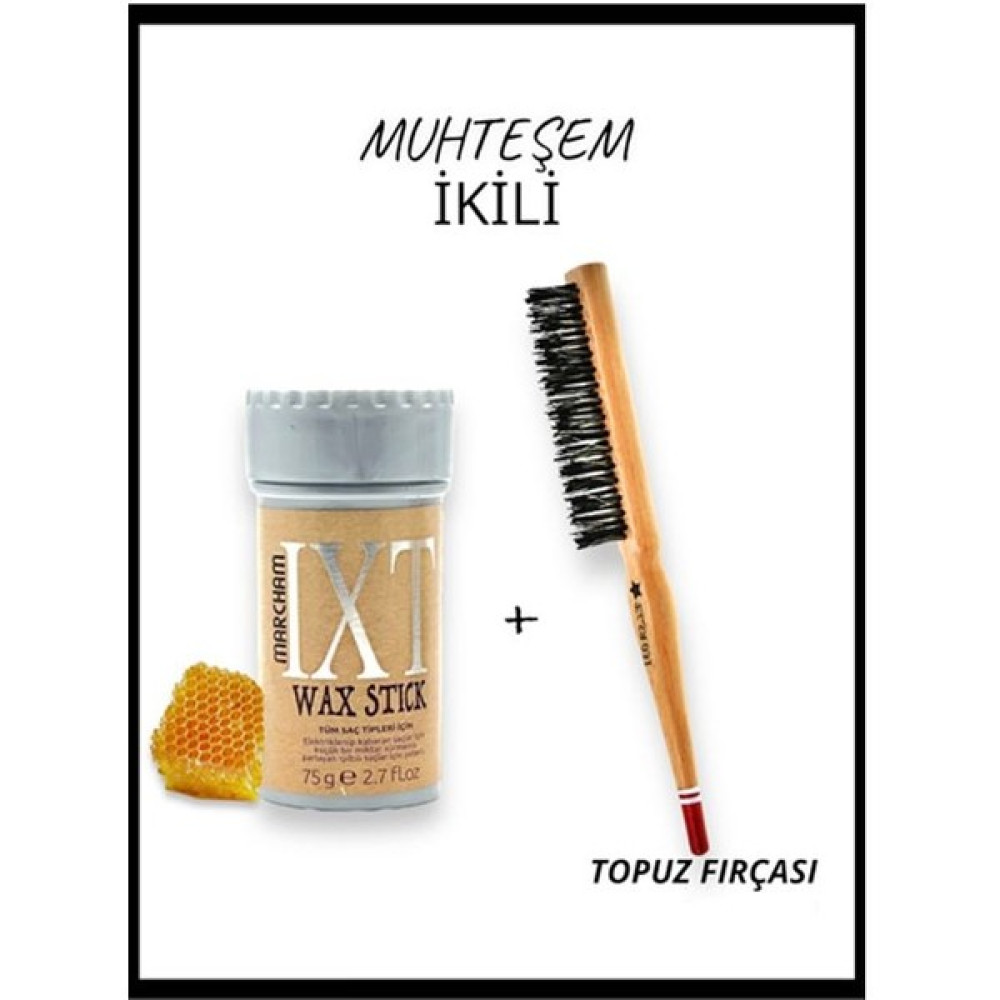 Marcham Stick Wax + Topuz Fırçası 031 Saç Şekillendirici Krem Fiyatı