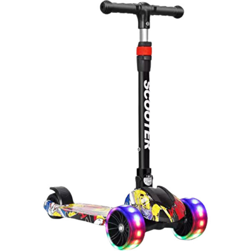 Marco LED Üç Tekerlekli Katlanır Çocuk Scooter'ı (Yurt Dışından) - Siyah Açık Hava, Deniz ve Spor Oyuncakları Fiyatı