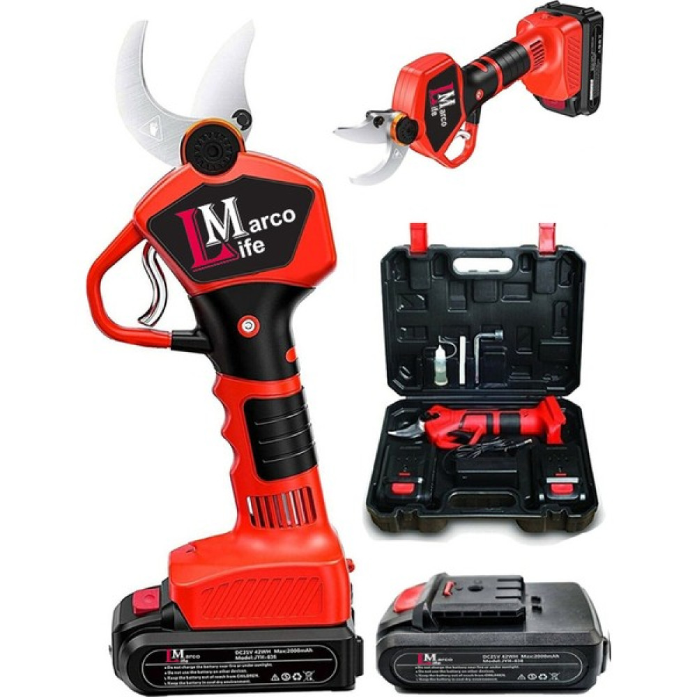 Marco Life Alman G-Torq Profesyonel 62 V 8ah Çift Akülü Kömürsüz Motor Dijital Emniyetli Akülü Dal Kesme Oto Boyaları Fiyatı