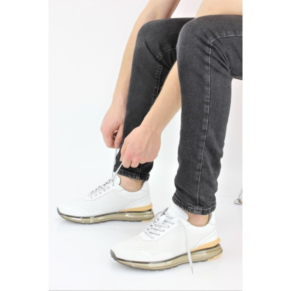 Marcomen Erkek Deri Air Foam Taban Yazlık Sneaker Ayakkabı MR23/CS7042 Erkek Günlük Ayakkabıları Fiyatı