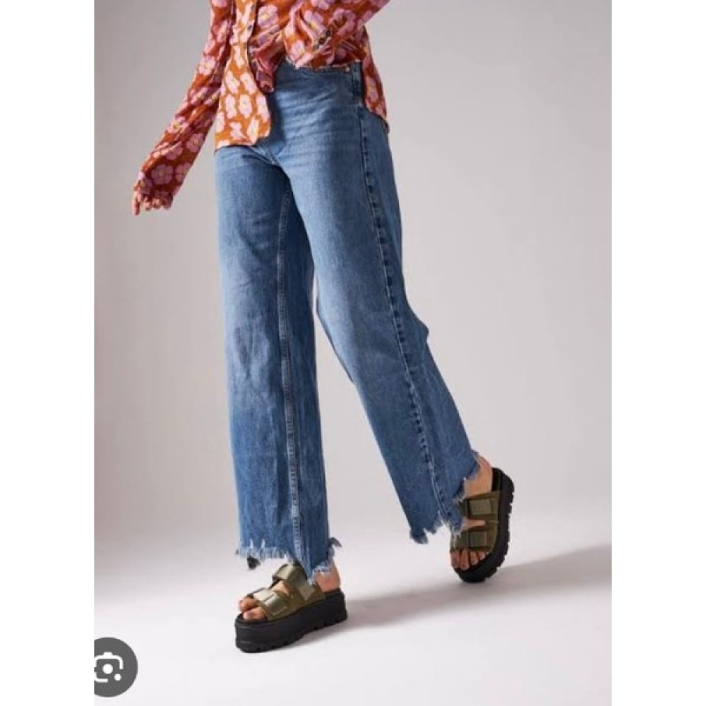 Mare Butik Paça Kısmı Yırtık Detaylı Cepli Kot Pantolon Bayan Jeans / Kot Pantolon Fiyatı