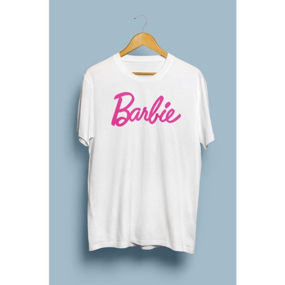 MARECASH Barbie Tasarım Baskılı Tişört XL-2XL Beden Bayan T-shirt Fiyatı