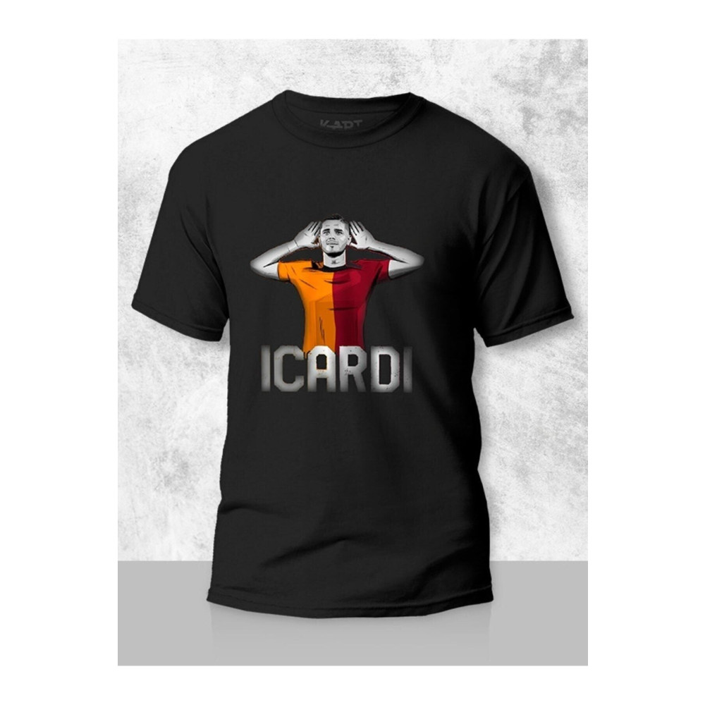 MARECASH Baskılı Tişört Mauro Icardi Gol Sevinmesi Tasarımlı Unisex Kişiye Özel Tişört XL Beden Bayan T-shirt Fiyatı