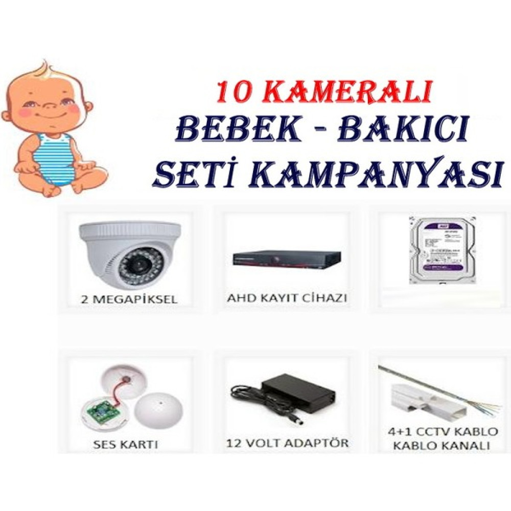 Marel 10 Kameralı Bebek-Bakıcı Güvenlik Kamera Seti Oto Boyaları Fiyatı