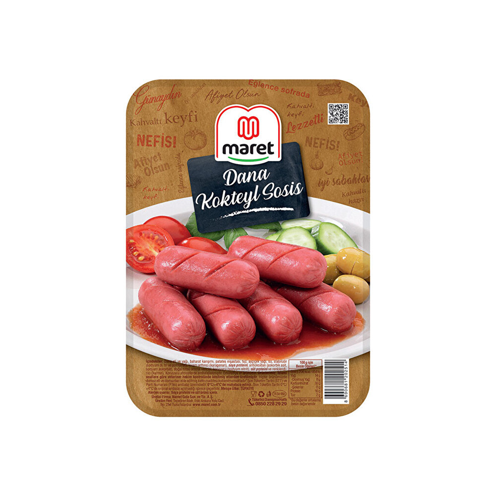 Maret Kokteyl Sosis 250 G Şarküteri Fiyatı