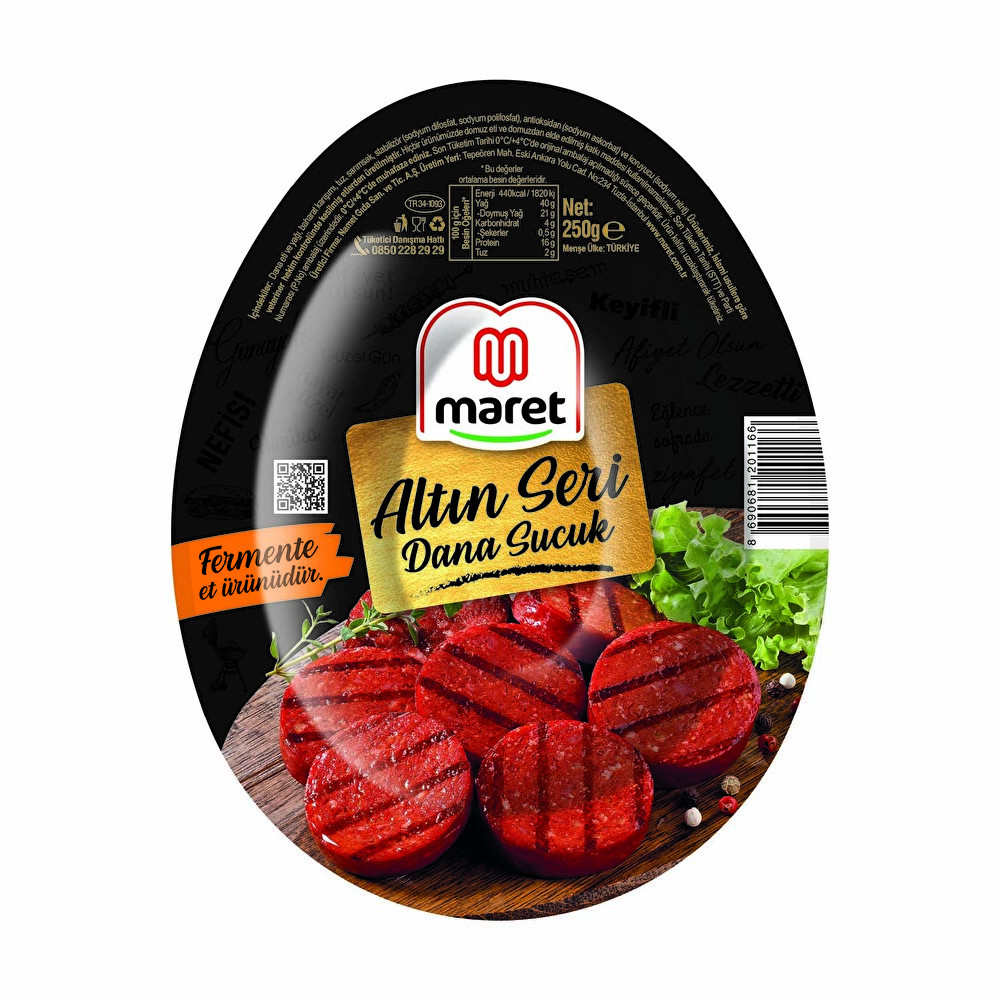 Maret Vakumlu Altın Sucuk 250 G Şarküteri Fiyatı
