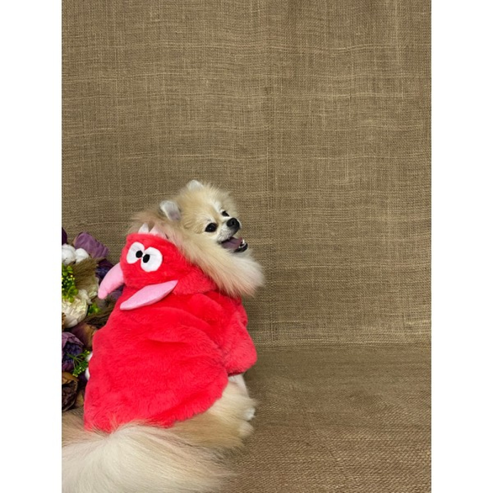 Maria Pet Fashion Dinazor Şapkalı Köpek Kıyafeti/tavşan Peluş Kırmızı Mont/peluş Sweat Ceket/kedi Köpek Kıyafeti - 5 Evcil Hayvan Ürünleri Fiyatı