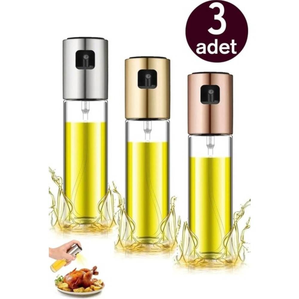 Maridet 3 Adet Cam Sprey Yağdanlık Şişesi Ayçiçek Zeytinyağı Sirke Püskürtücü Limon Sos Yağ Püskürtme Şişe Mutfak Gereçleri Fiyatı