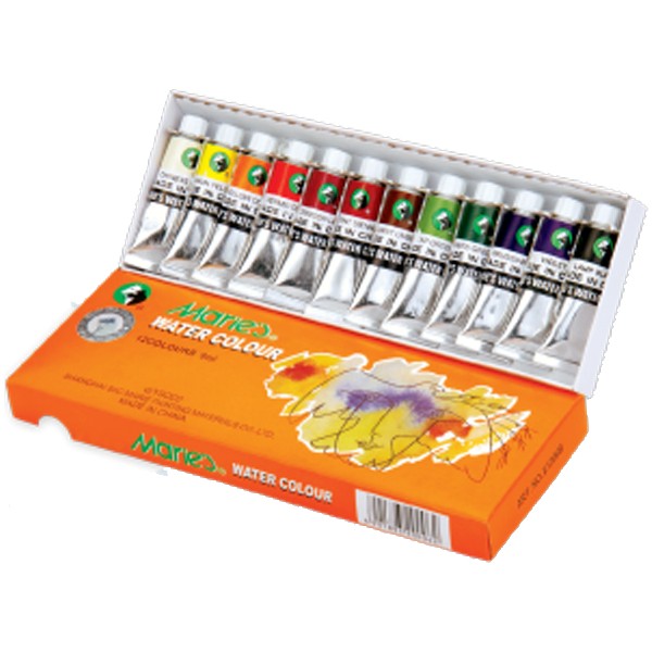 Maries 12 Li Renkli Sulu Boya Water Color 9 ml 1306B Pratik Kullanım İçin Sulu Boya Fiyatı