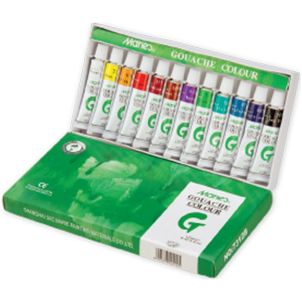 Maries Guaj Boya 7312B 12 Renk 12 Ml Guaj Boya Fiyatı