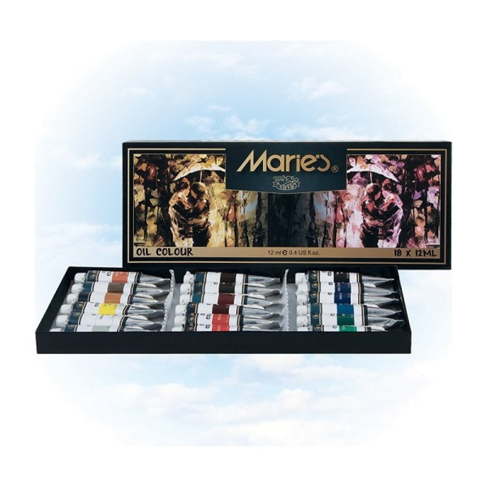 Maries Yağlı Boya 18 Renk X 12 Ml (E1382) Sanatsal Malzemeler Fiyatı