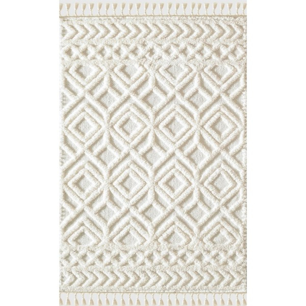 Mariesse Home Elit Bukleli Yumuşak Peluş Post Shaggy Çocuk Odası Oturma Odası Salon Mutfak Halısı - 160 x 230 cm - Krem Salon Halısı Fiyatı