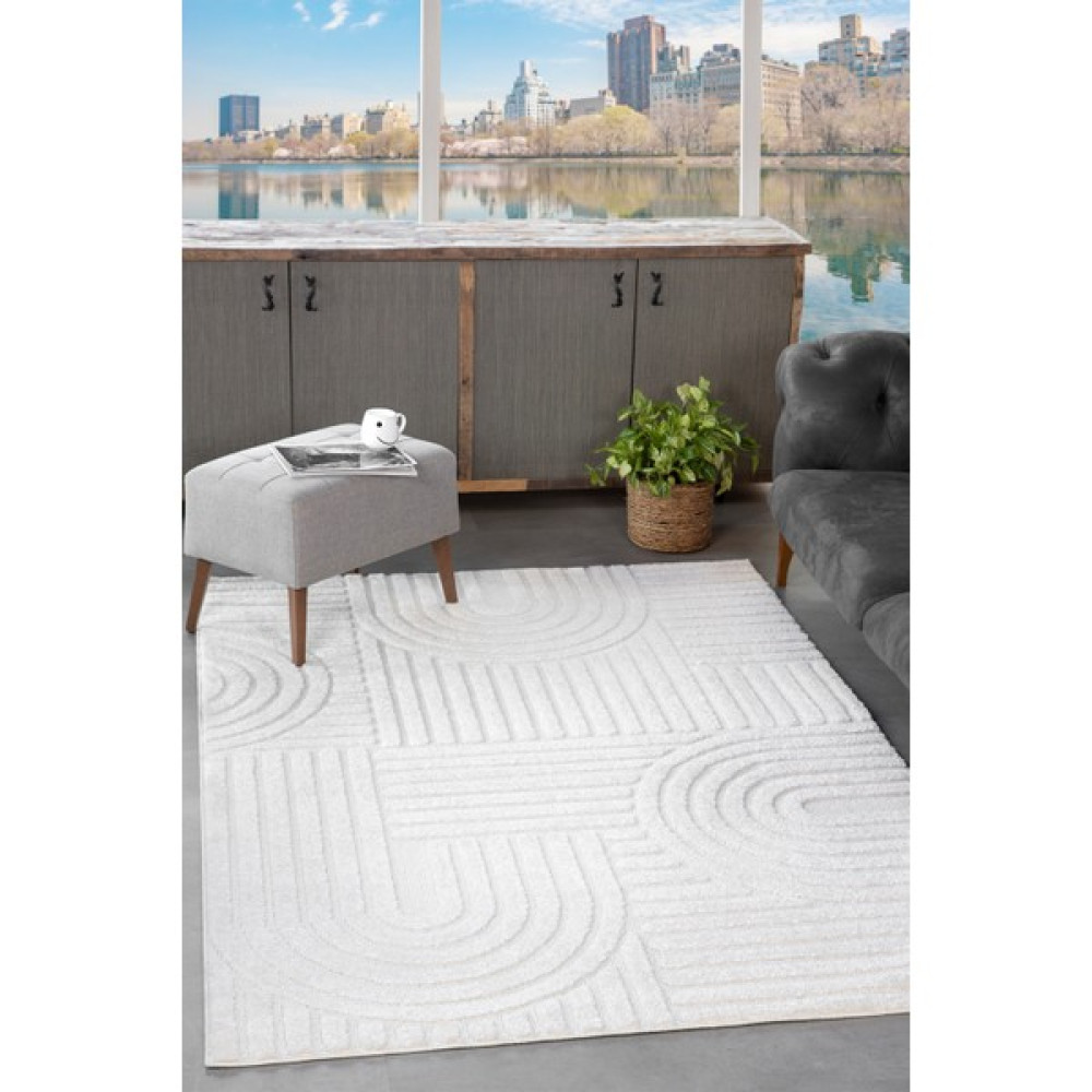 Mariesse Home Elit Bukleli Yumuşak Peluş Post Shaggy Çocuk Odası Oturma Odası Salon Mutfak Halısı - Krem - 140 x 200 cm Salon Halısı Fiyatı