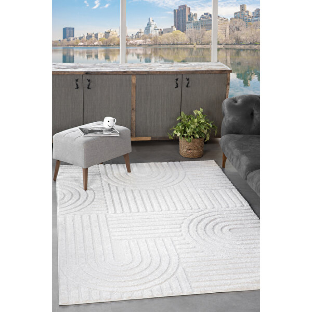 Mariesse Home Elit Bukleli Yumuşak Peluş Post Shaggy Çocuk Odası Oturma Odası Salon Mutfak Halısı - Krem - 160 x 230 cm Salon Halısı Fiyatı