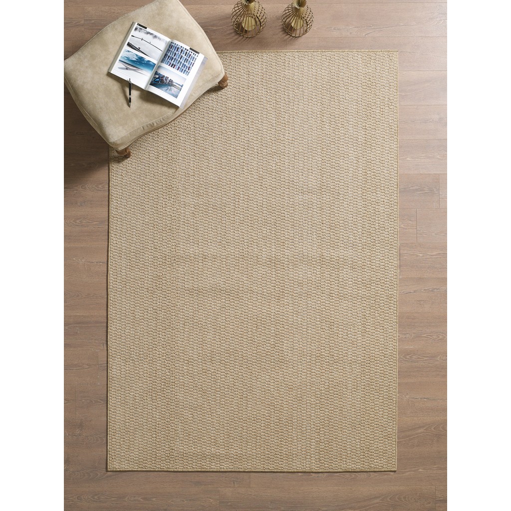 Mariesse Home Naturel Bej Kahverengi Sisal Jüt Halı Antibakteriyel Özellikli Modern Tasarım - 140 x 200 cm - Bej - Kahverengi Salon Halısı Fiyatı
