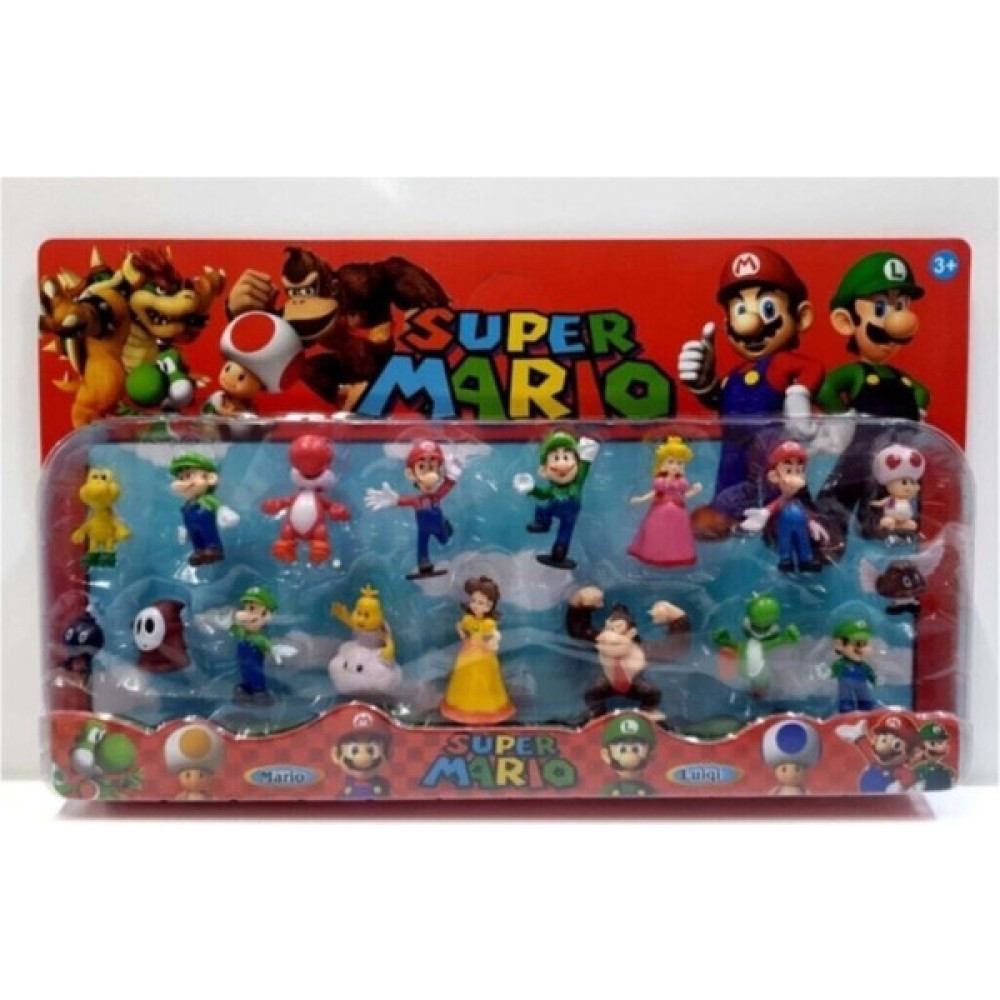 Mario & Puzo Süper Mario 17 Figürlü Oyuncak Super Mariyo Karakterleri - 268 Oyun Seti Fiyatı