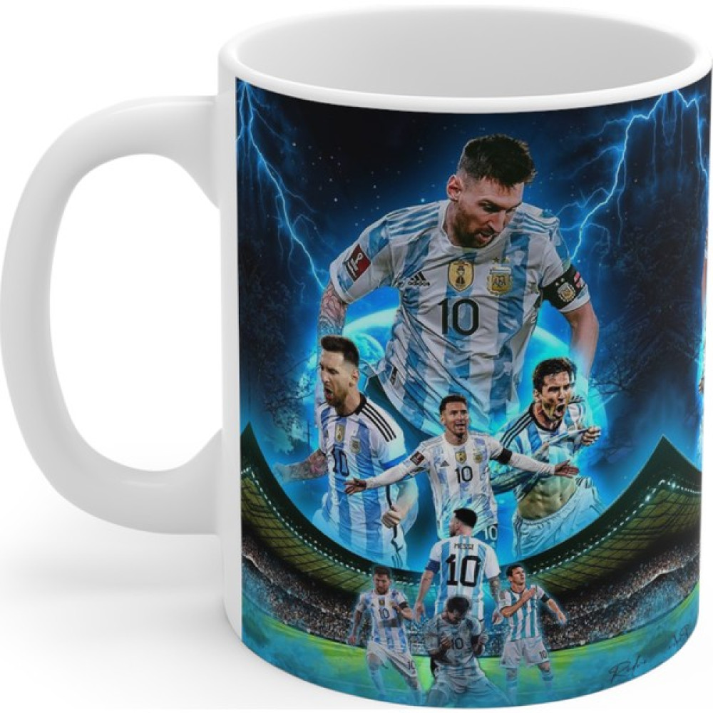 Maris Store Lionel Messi Özel Tasarım Dijital Baskılı Yıkanabilir Kupa Bardak - Beyaz Fincan / Bardak / Kahve Takımı Fiyatı