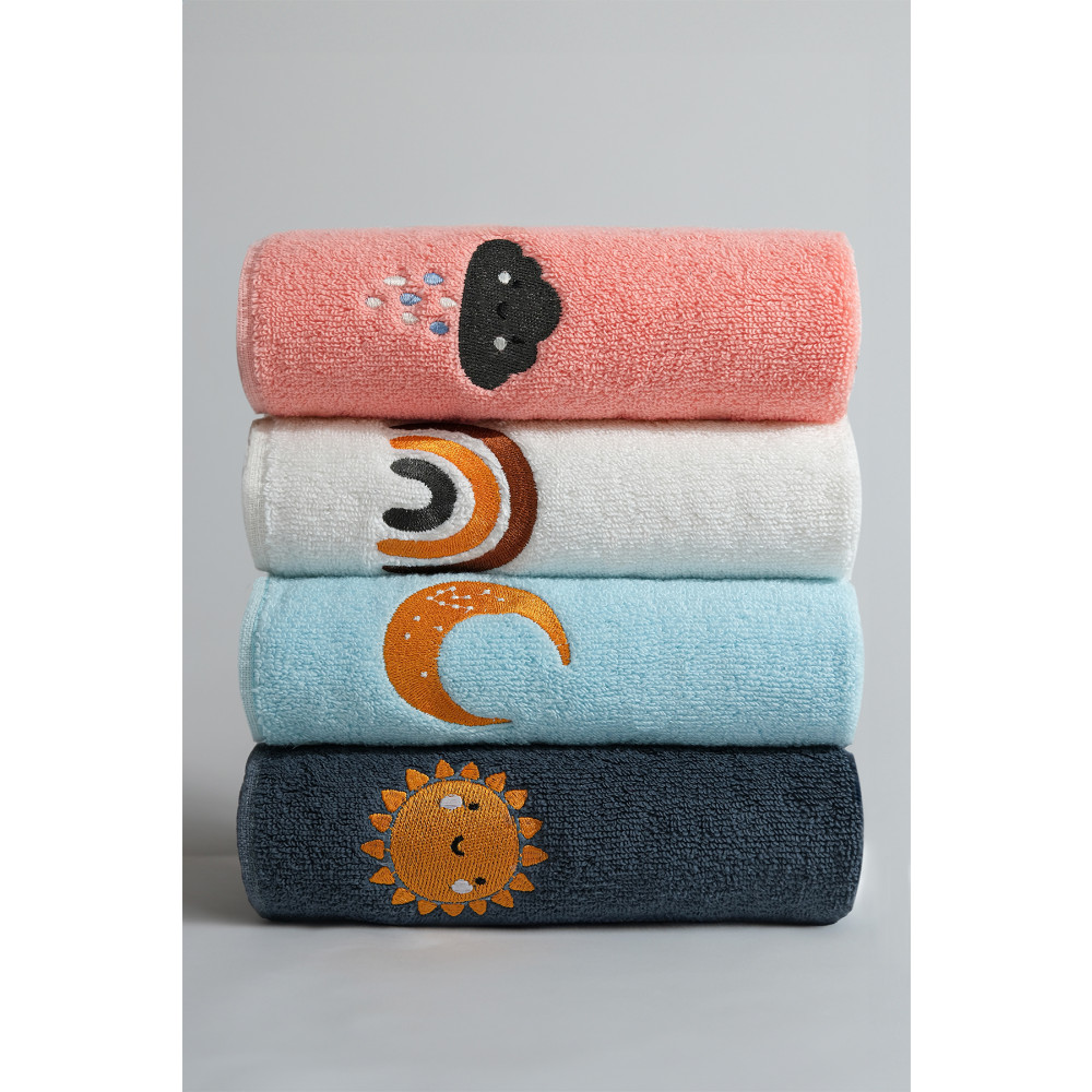 Mariva home Aruna 30x50cm Nakışlı 4 Parça El Havlusu | Yüz Havlusu | Mutfak Havlusu Banyo Havlusu Fiyatı