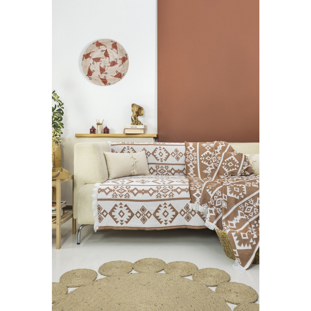 Mariva home Jakarlı Kilim Desen Koltuk Örtüsü 170 x 210 cm Koltuk & Kanepe Örtüsü Fiyatı