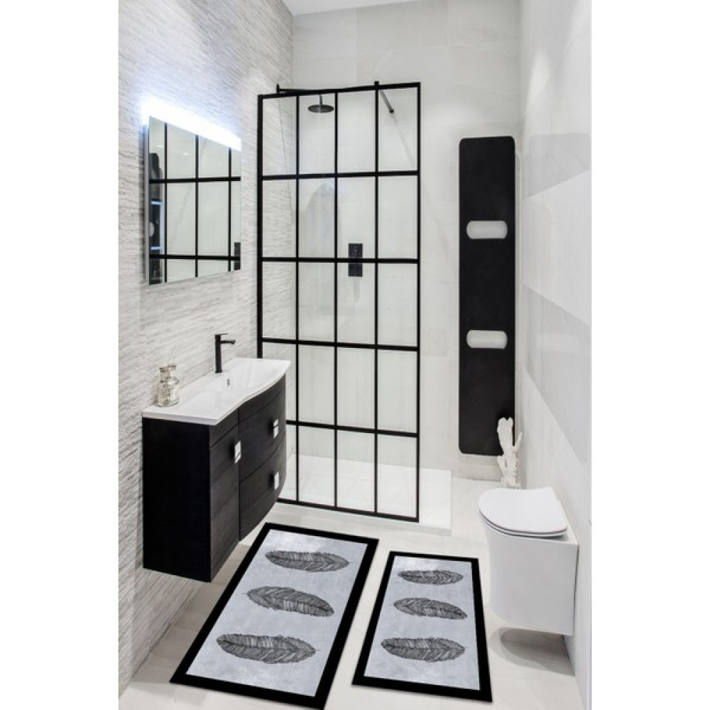 Marka Halı Dijital Baskılı Kaydırmaz yikanabilir Hoja 2li Banyo Halısı Paspas Klozet Takımı Klozet Takımı Fiyatı