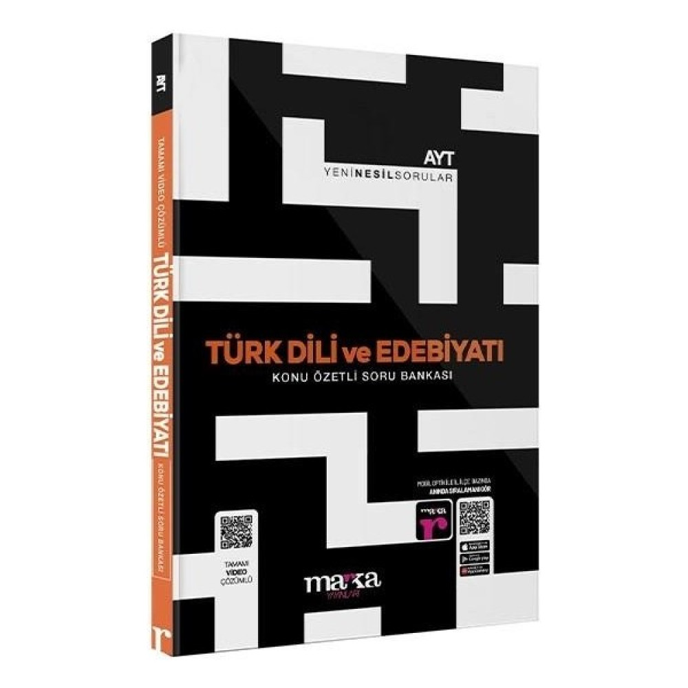 Marka Yayınları 2024 AYT Türk Dili ve Edebiyatı Konu Özetli Yeni Nesil Soru Bankası Tamamı Video Çözümlü Ders Sınav Kitapları Fiyatı