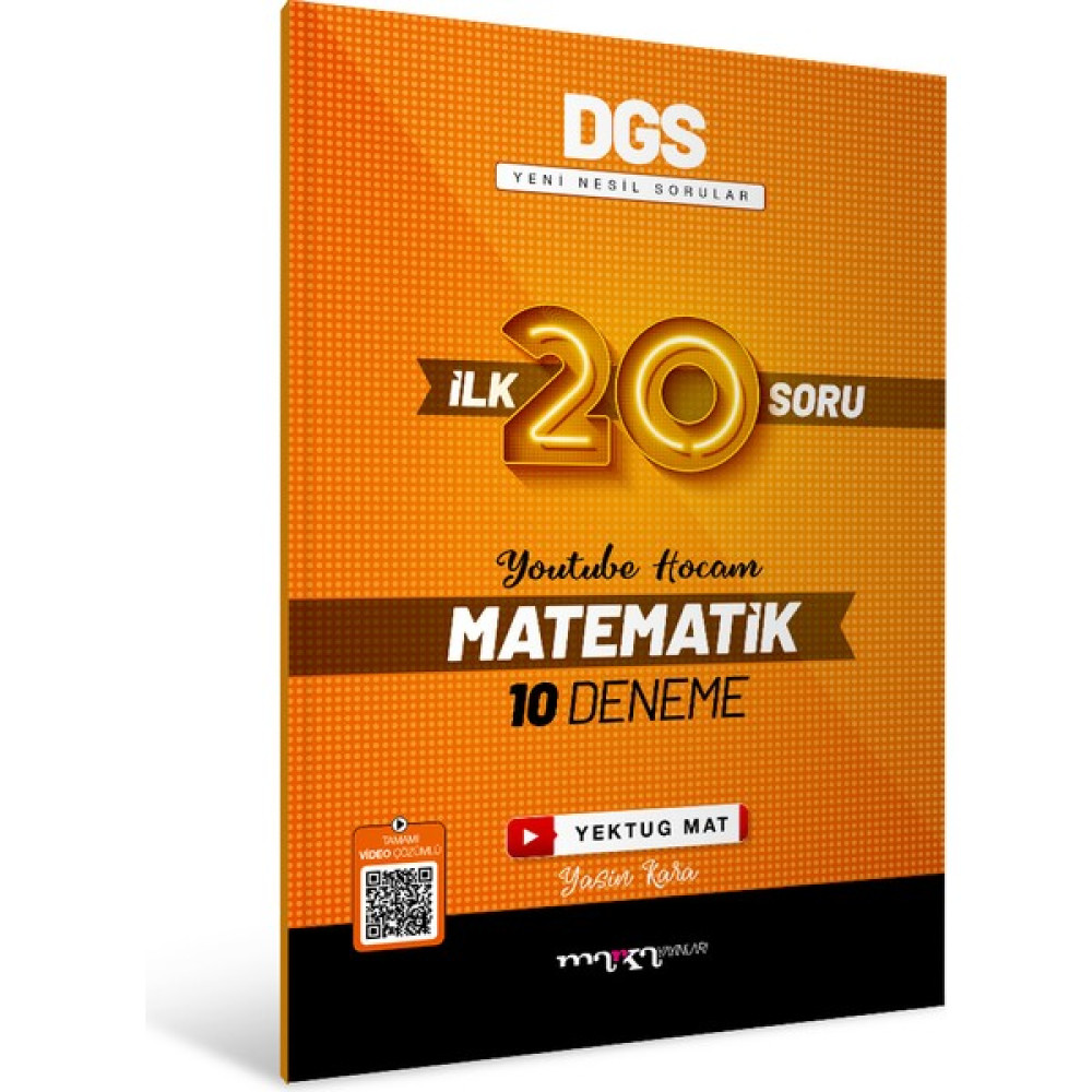 Marka Yayınları 2024 DGS Matematik İlk 20 Soru 10 Deneme DGS Fiyatı