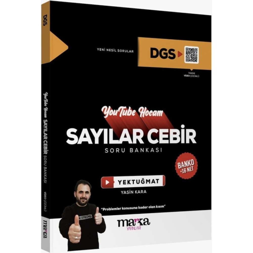 Marka Yayınları 2024 DGS Youtube Hocam Sayılar Cebir Soru Bankası DGS Fiyatı