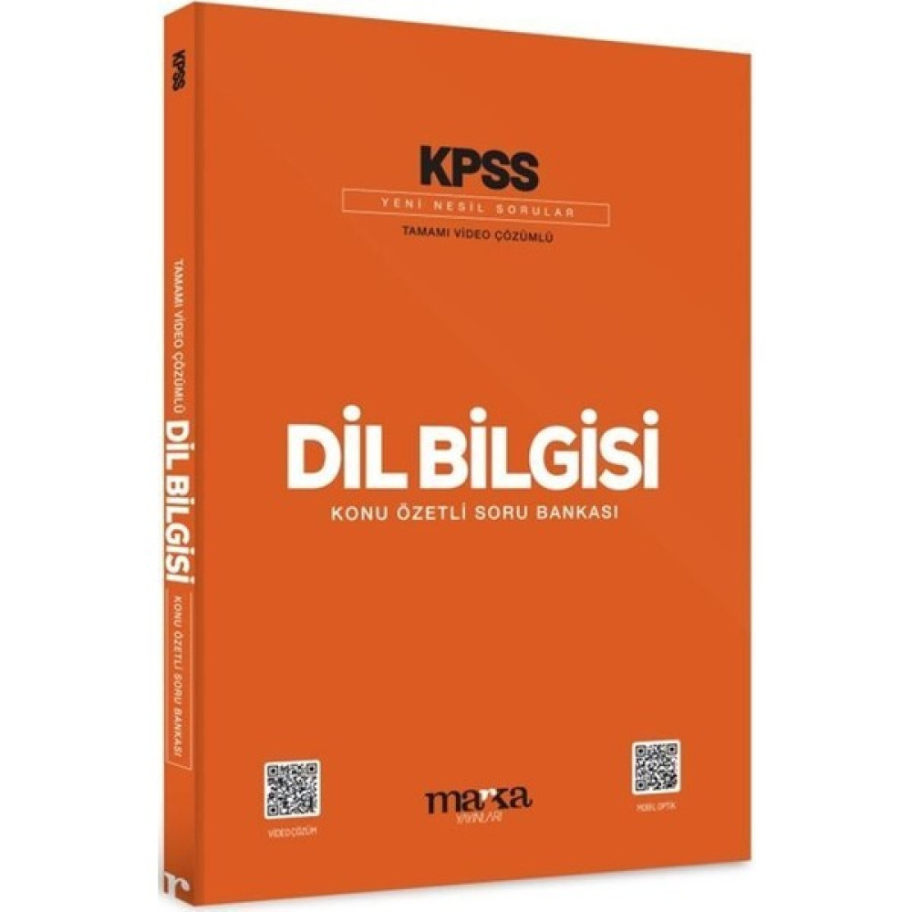 Marka Yayınları 2024 KPSS Dil Bilgisi Konu Özetli Yeni Nesil Soru Bankası Tamamı Video Çözümlü KPSS Fiyatı