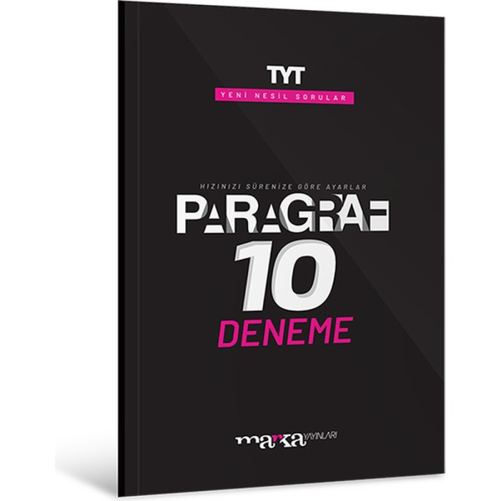Marka Yayınları 2024 TYT Paragraf Yeni Nesil 10 Deneme Temel Yeterlilik Testi (TYT) Fiyatı