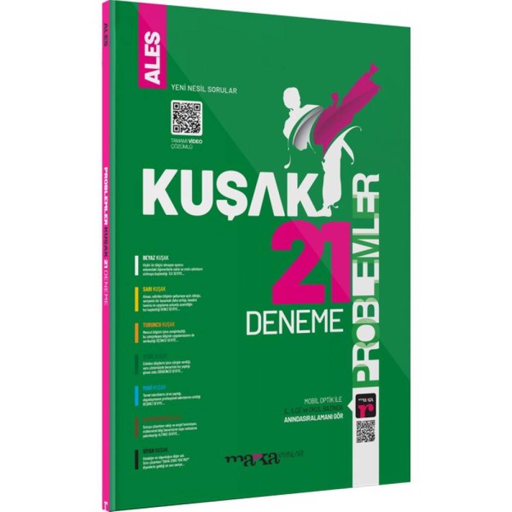 Marka Yayınları ALES Problemler 21 Kuşak Deneme Kaynak Kitapları Fiyatı