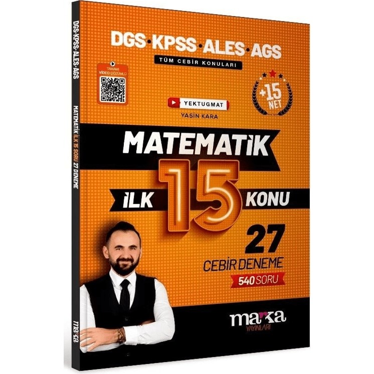 Marka Yayınları Dgs Kpss Ales Meb-Ags Matematik Youtube Hocam Ilk 15 Konu 27 Deneme Çözümlü Diğer Fiyatı