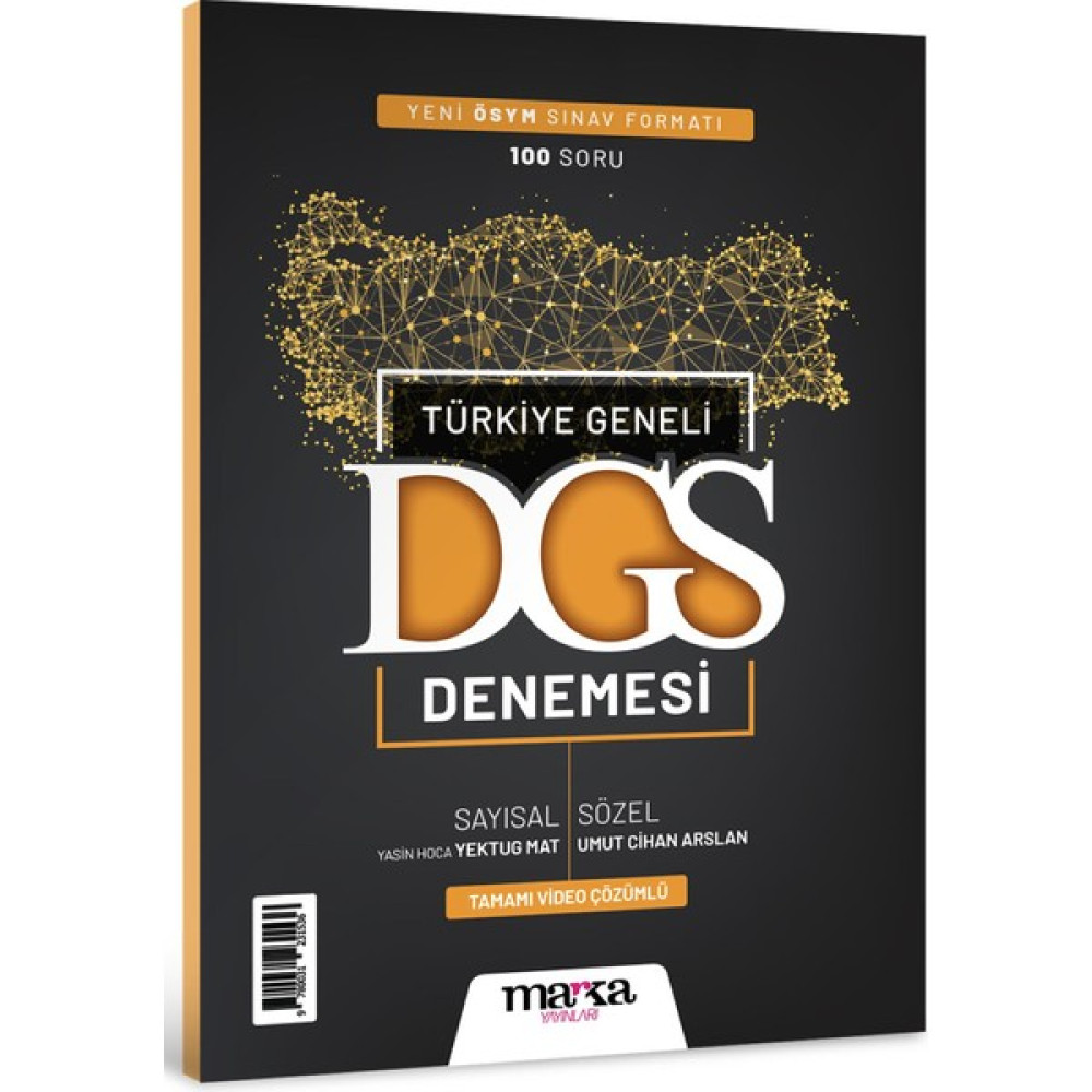 Marka Yayınları Marka Yayınları 2023 Türkiye Geneli Sayısal Sözel Yeni Sınav Müfredatına Uygun DGS Deneme DGS Fiyatı